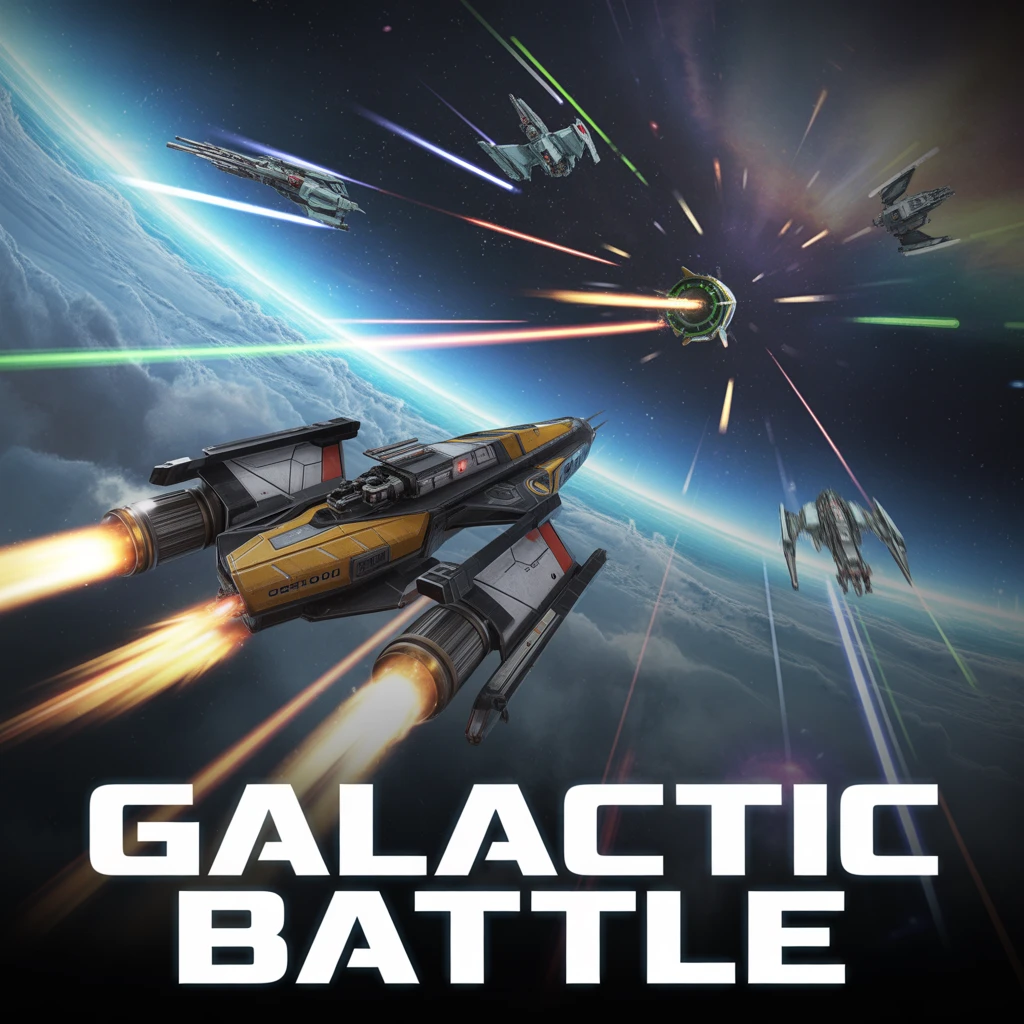 Cover image of Galactic Battle: Free Online Space Shooter Game
