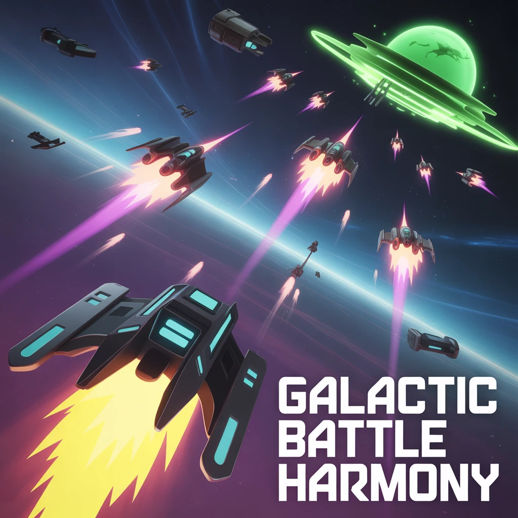 Cover image of Galactic Battle Harmony: Free Online Space Warfare Game
