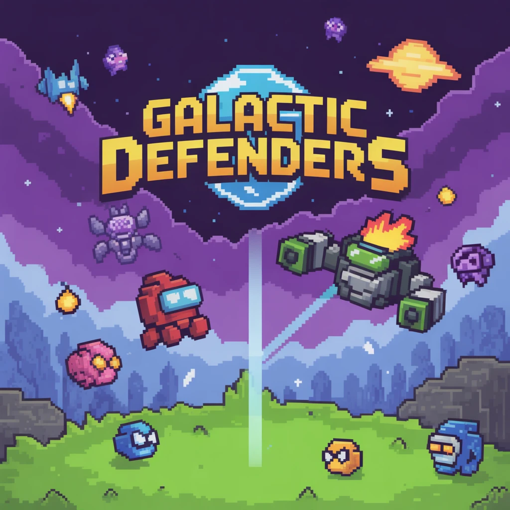 Cover image of Galactic Defenders: Battle Against the Megavaders Online