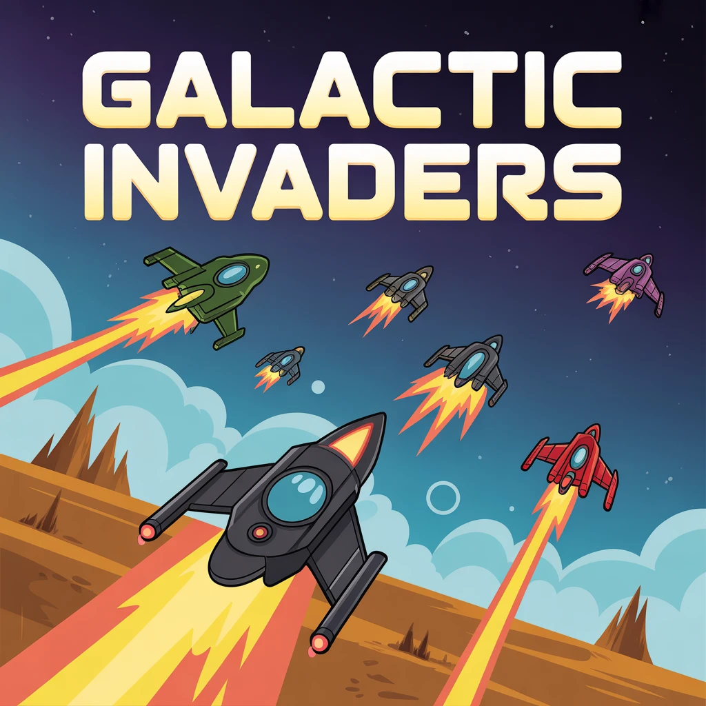 Cover image of Galactic Invaders: Epic Free Online Space Battle Game
