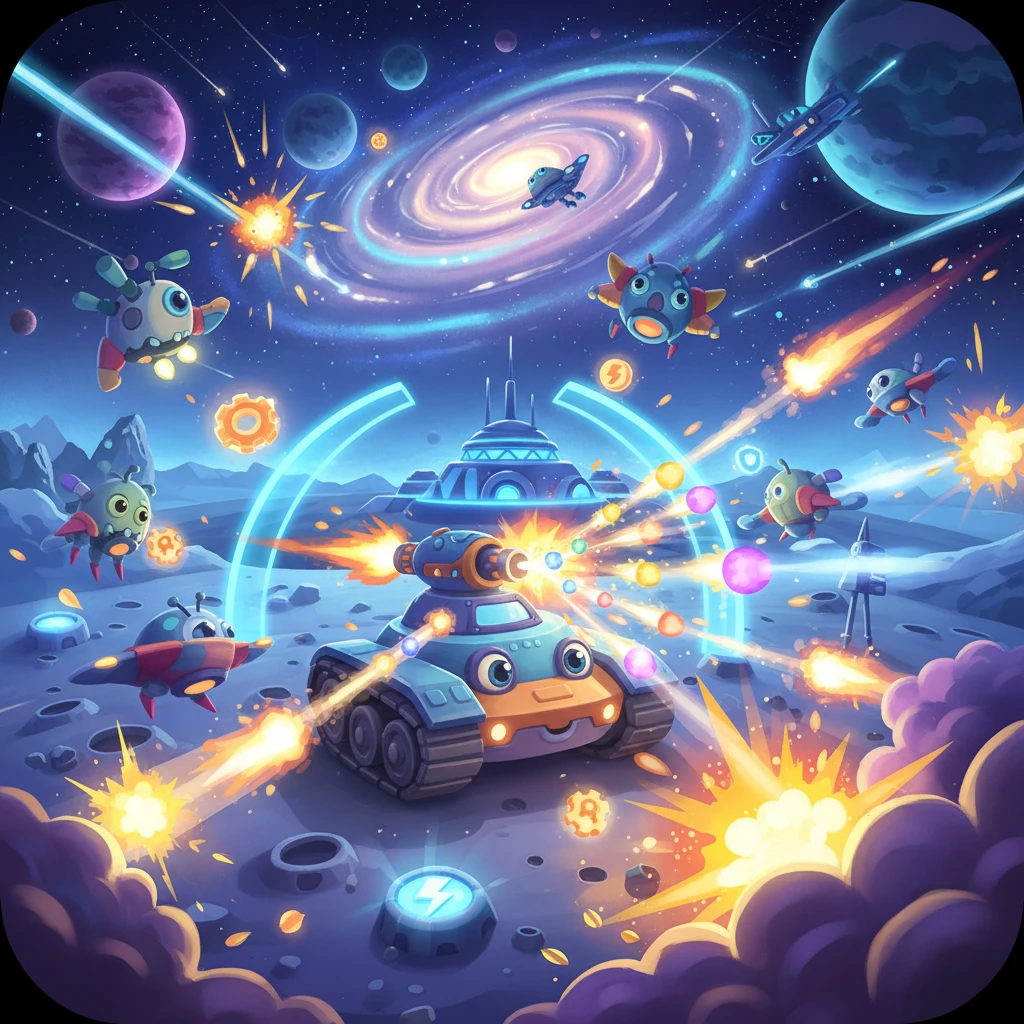Cover image of Galactic Rocket Battle: Free Online Game Adventure