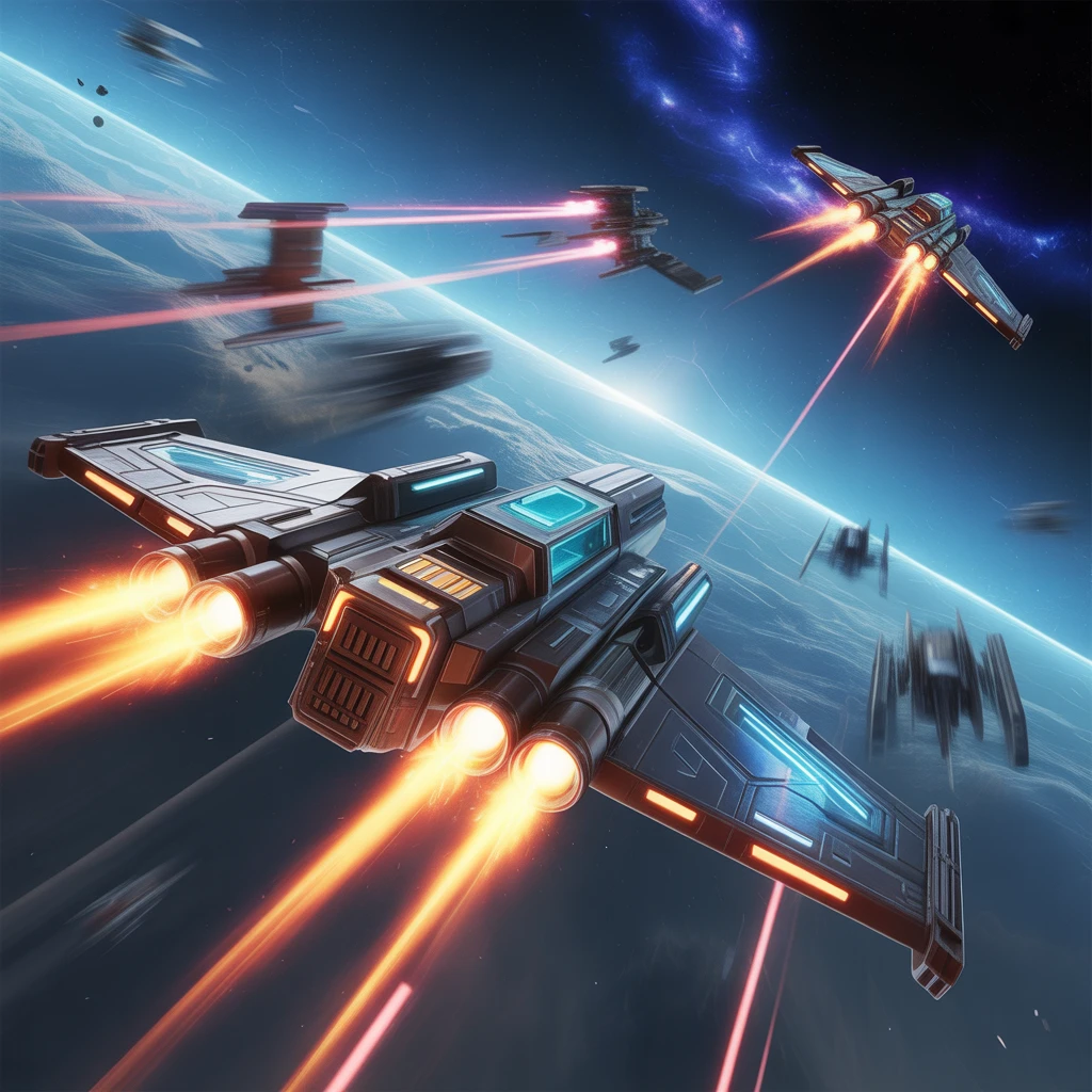 Cover image of Galactic Space Fighter: Free Online Battle Game