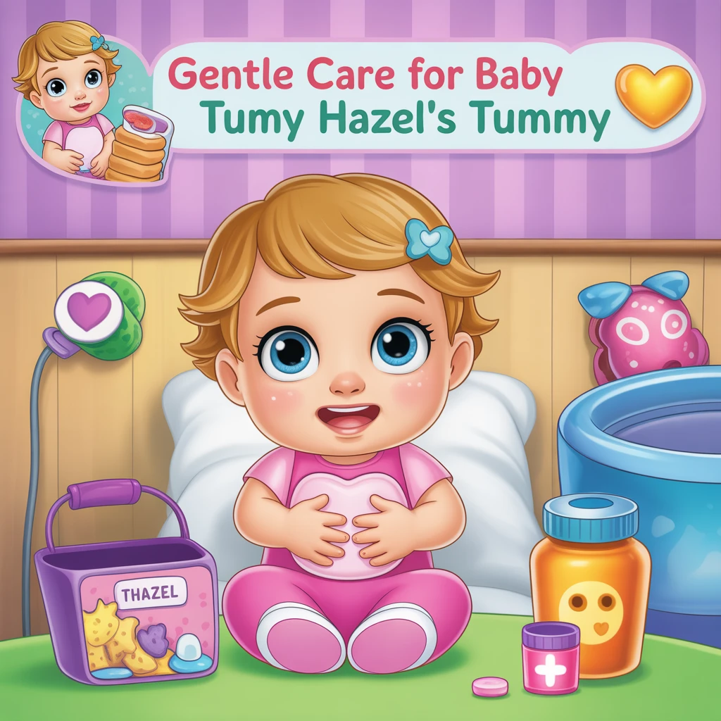 Cover image of Gentle Care for Baby Hazel's Tummy – Free Online Game