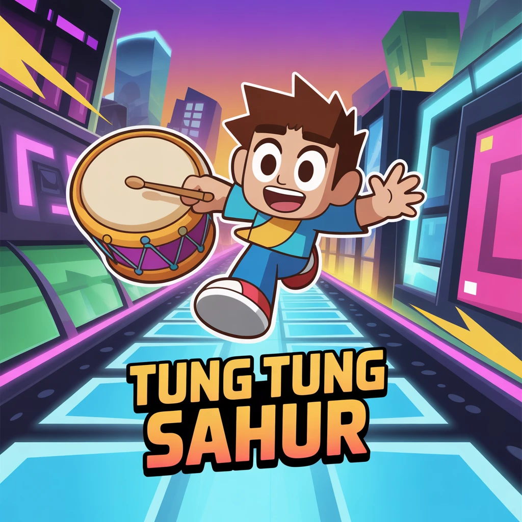Cover image of Geometry Dash: Master the Challenge in Tung Tung Sahur Online!