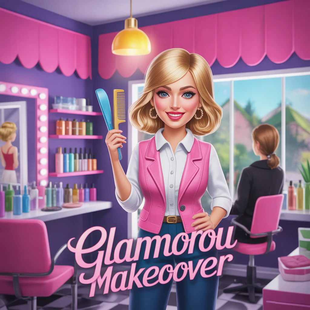 Cover image of Glamorous Makeover: Become a Fashion Stylist Online Game