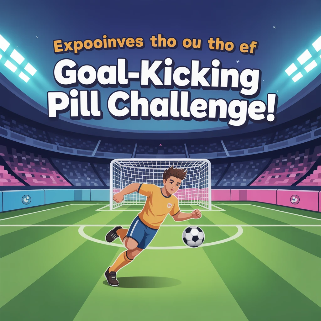Cover image of Goal-Kicking Pill Challenge: Play This Free Online Game