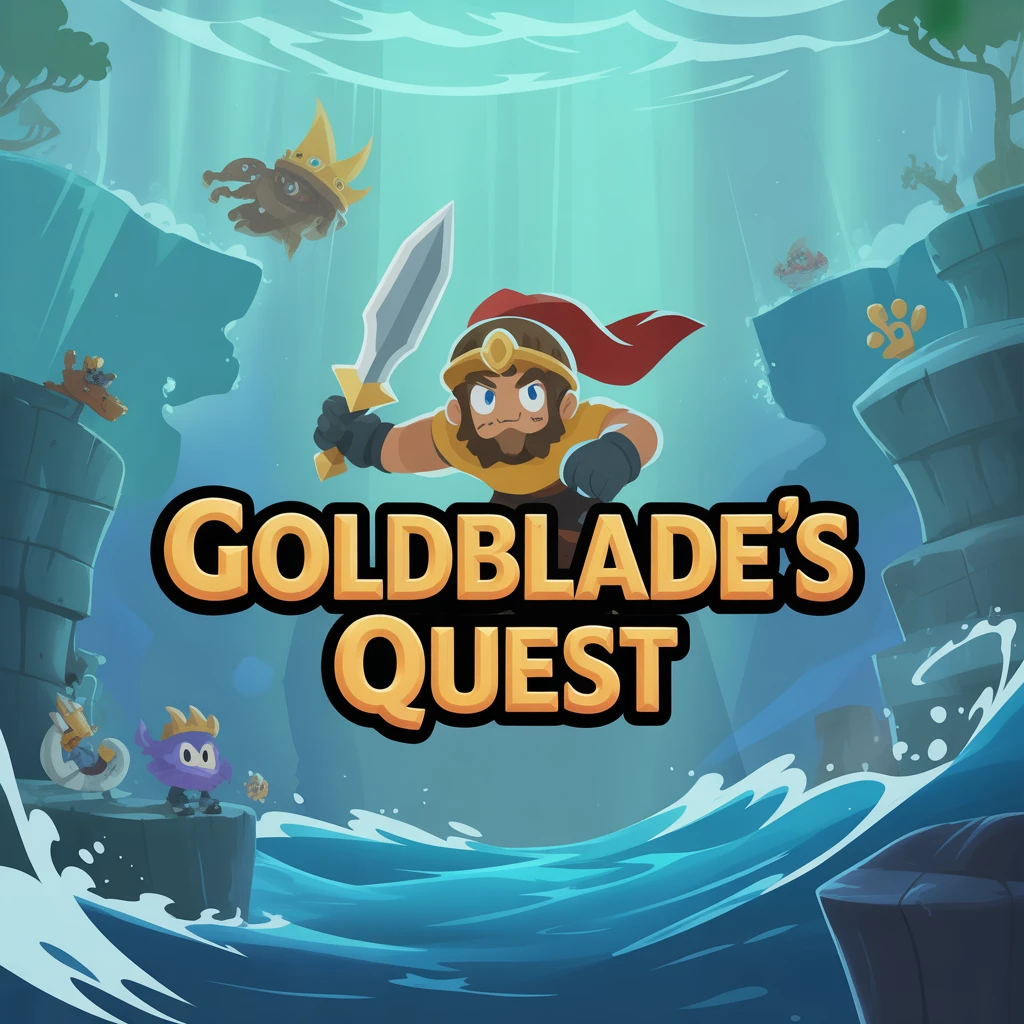 Cover image of Goldblade's Quest: Conquer the Treacherous Waters in this Free Online Adventure Game