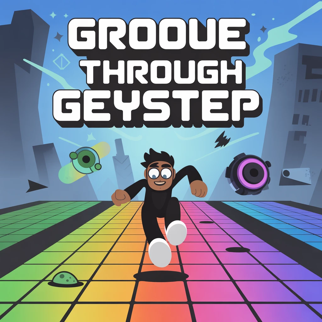 Cover image of Groove Through Geometry: Mr. Dubstep's Rhythm Run Adventure Online