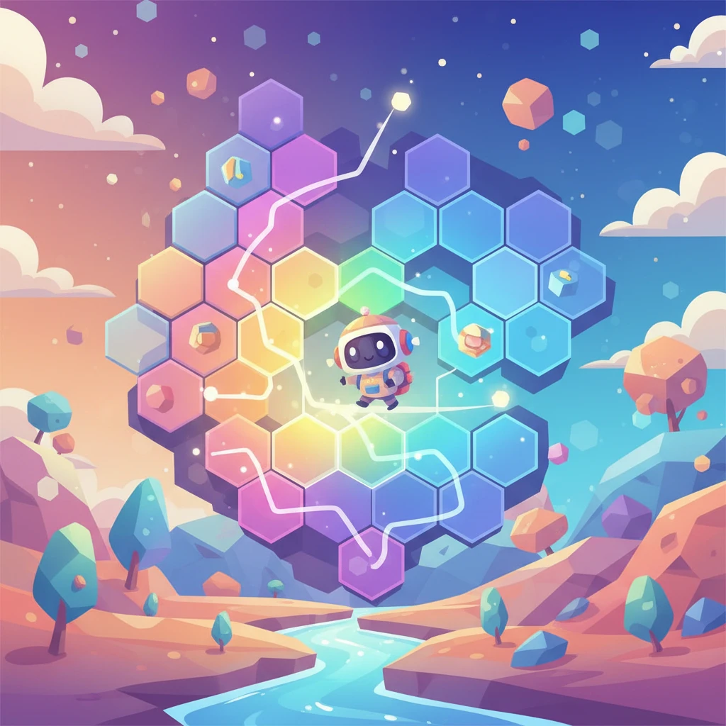 Cover image of Hexagon Challenge: Endless Maze Adventure - Free Online Game