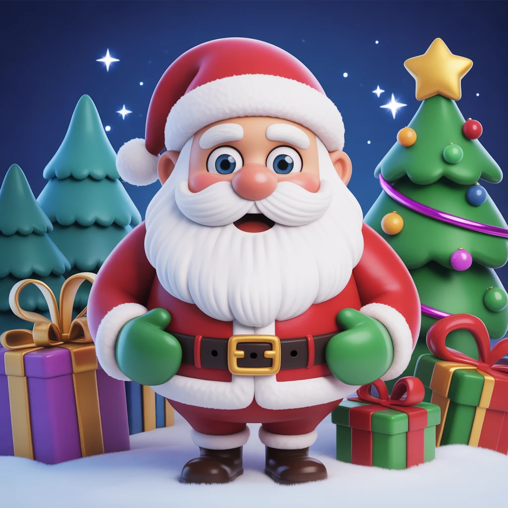Cover image of Holiday Fun with Santa Claus - A Free Online Game!