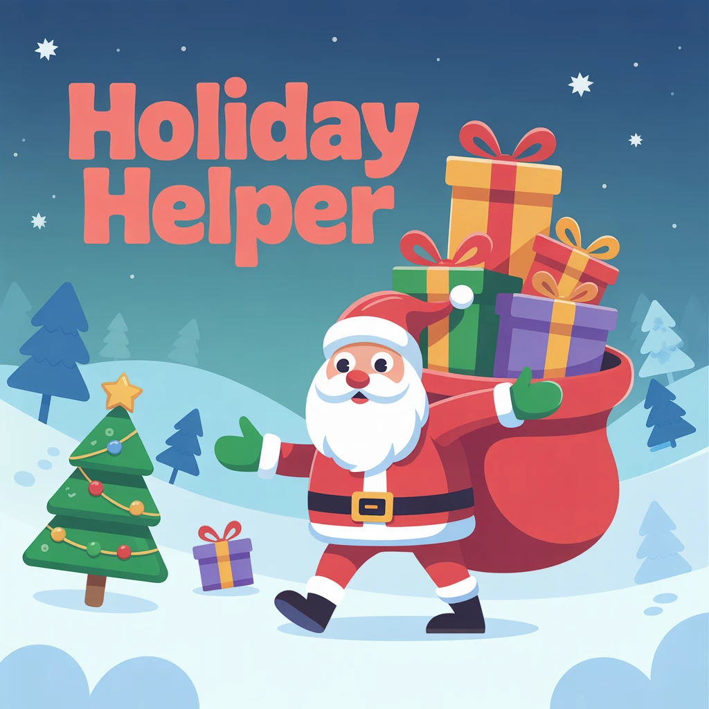 Cover image of Holiday Helper: Your Free Online Christmas Adventure Game