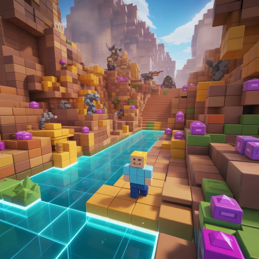 Cover image of Hyper-Realistic Block Building Adventure Online