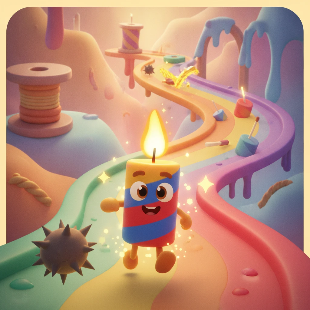 Cover image of Illuminate Your Path in the Free Candle Run Online Adventure