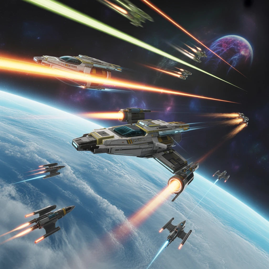 Cover image of Intergalactic Battle: Free Online Space Combat Game