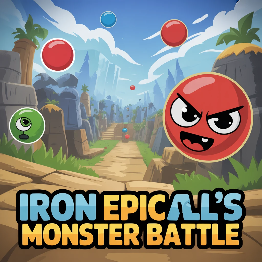 Cover image of Iron Ball's Epic Monster Battle: Free Online Game Adventure