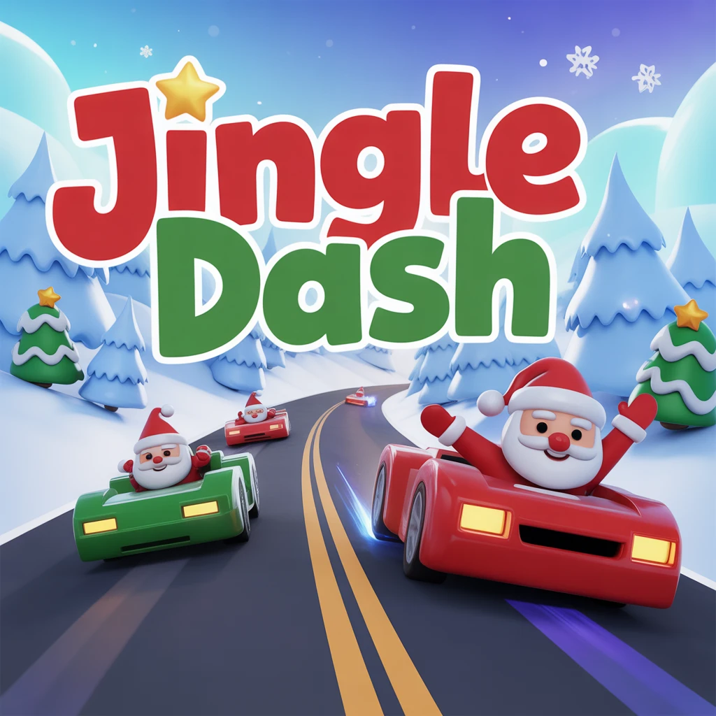 Cover image of Jingle Dash: Race with Santa in This Free Online Game!