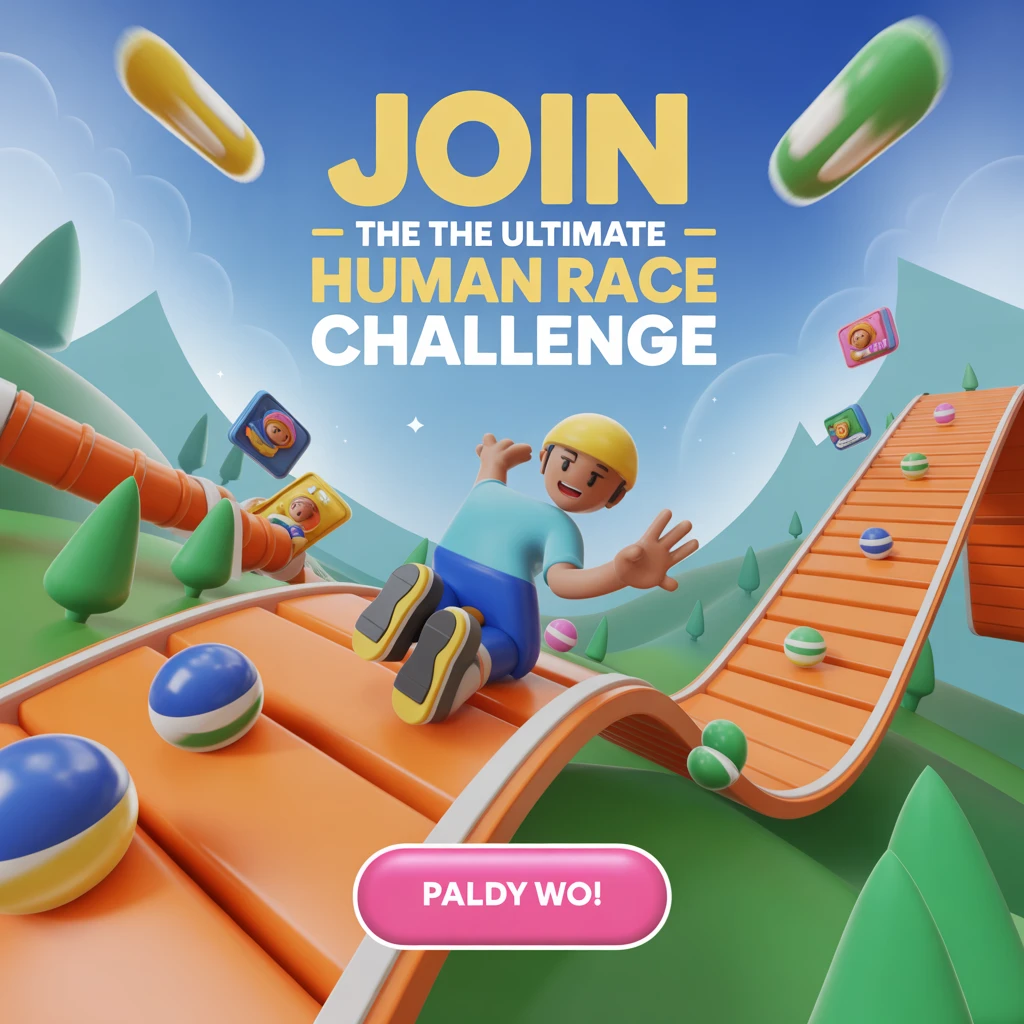 Cover image of Join the Ultimate Human Race Challenge - Free Online Browser Game