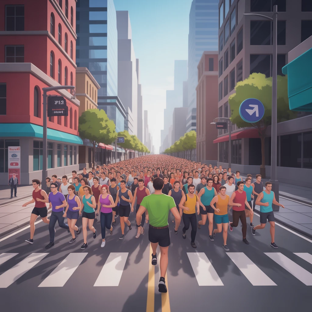 Cover image of Join the Ultimate Running Crowd Adventure Online!