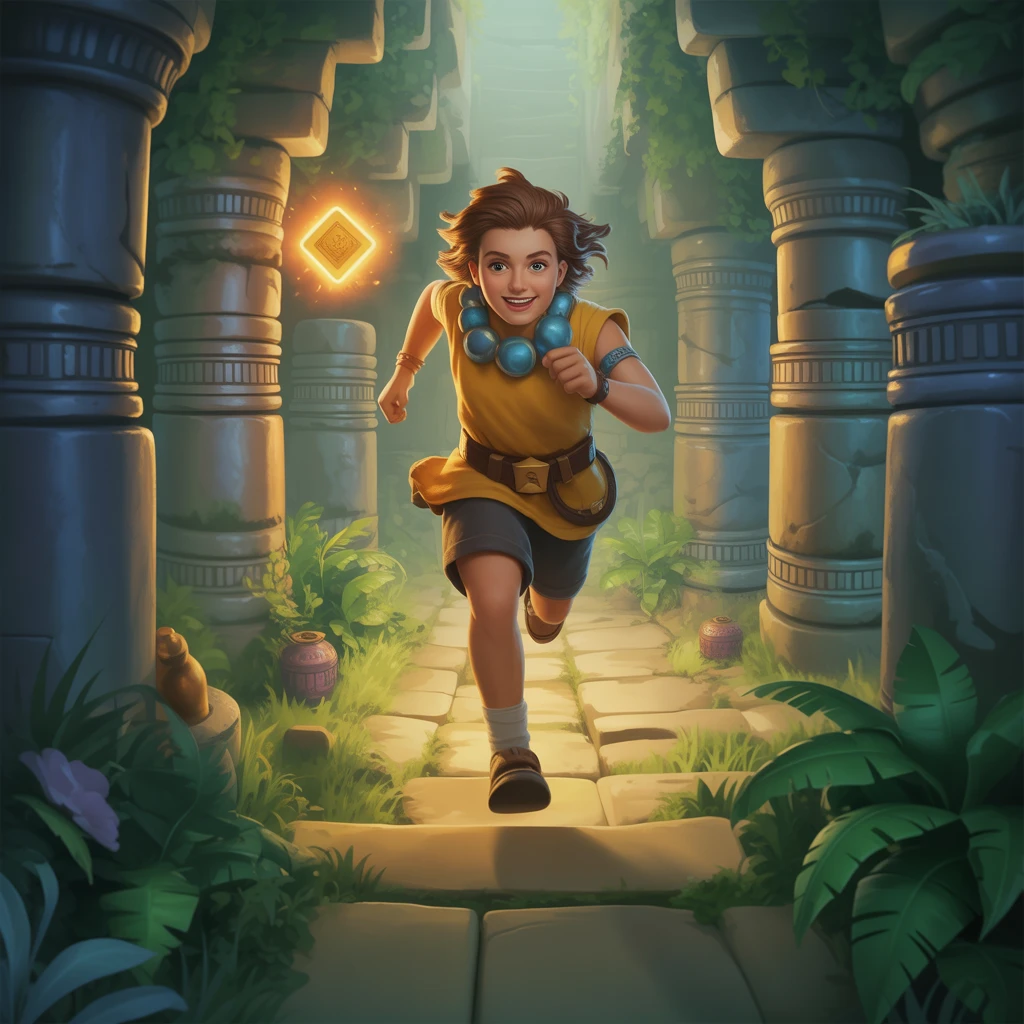 Cover image of Journey Through the Enchanted Temple: An Epic Online Adventure Game