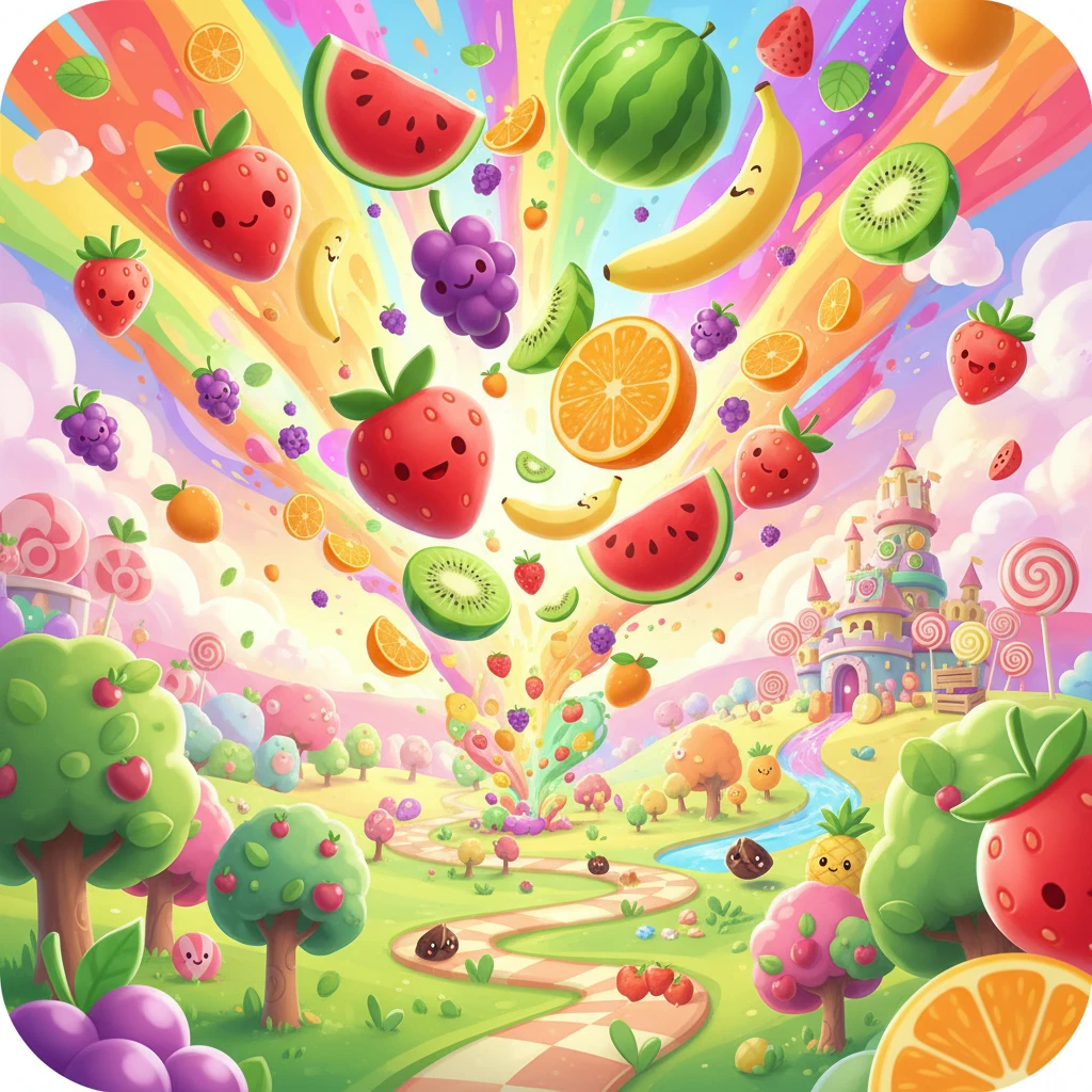 Cover image of Juicy Fruit Frenzy: An Addictive Online Adventure