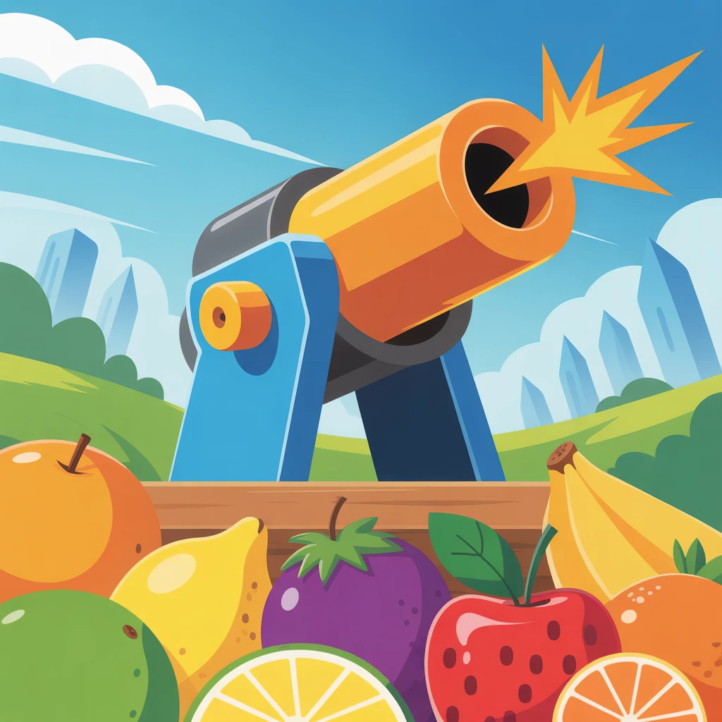 Cover image of Juicy Fruit Shooter: Shoot and Score in This Fun Online Game!