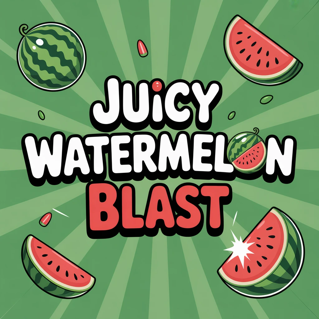 Cover image of Juicy Watermelon Blast: Free Online Shooting Game