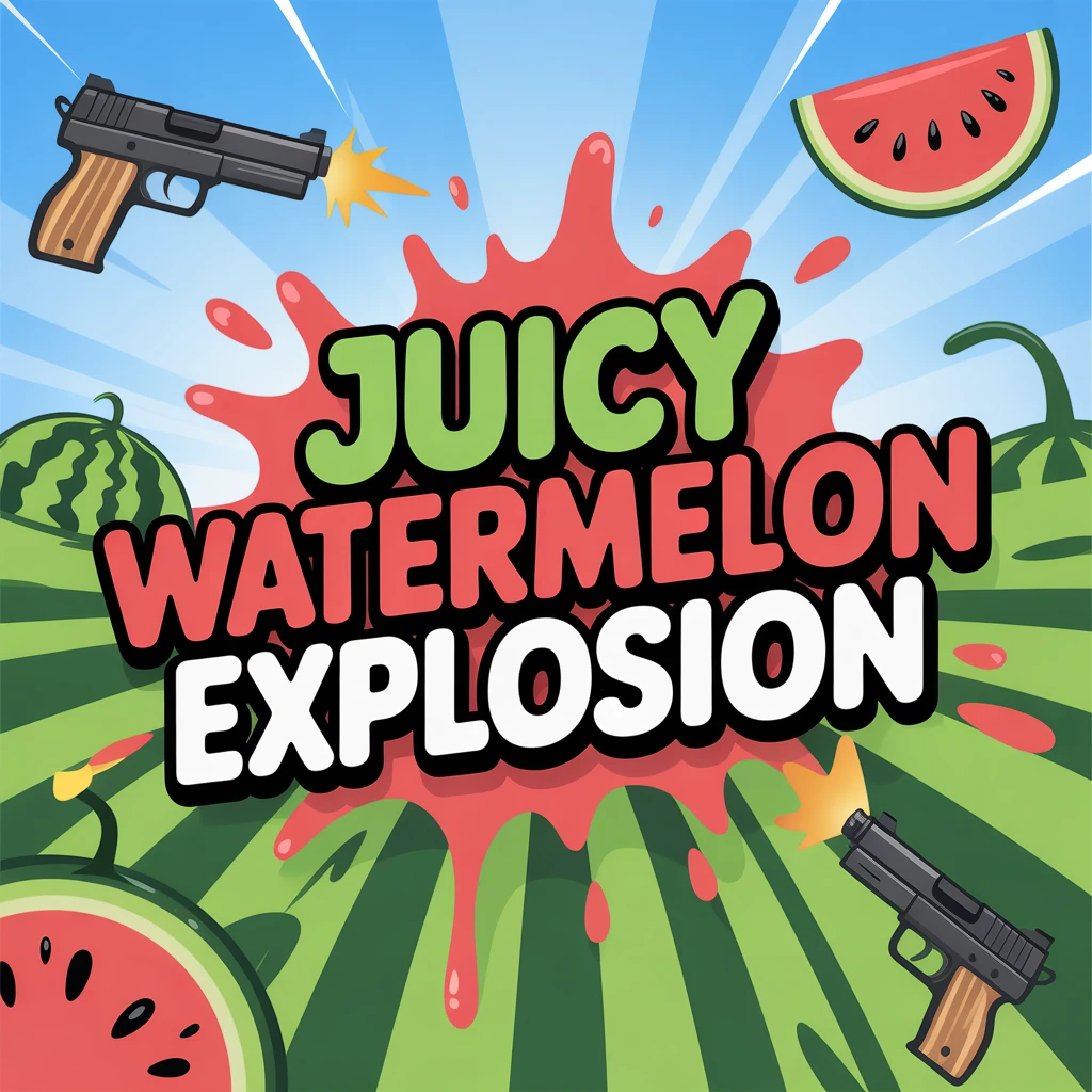 Cover image of Juicy Watermelon Explosion: Free Online Shooter Game Experience