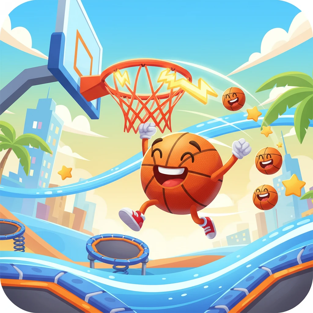 Cover image of Jump and Score: Exciting Free Online Dunking Game