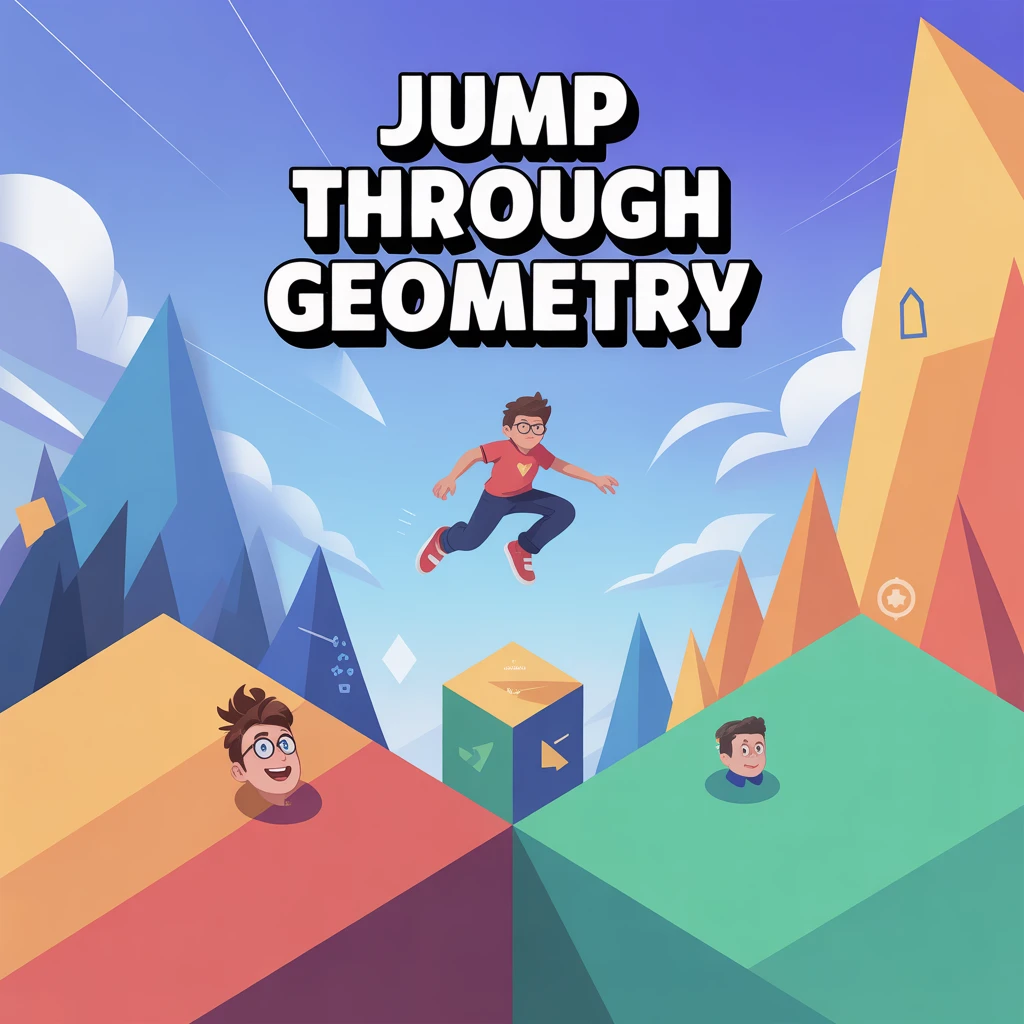 Cover image of Jump Through Geometry: Dynamic Online Adventure Game
