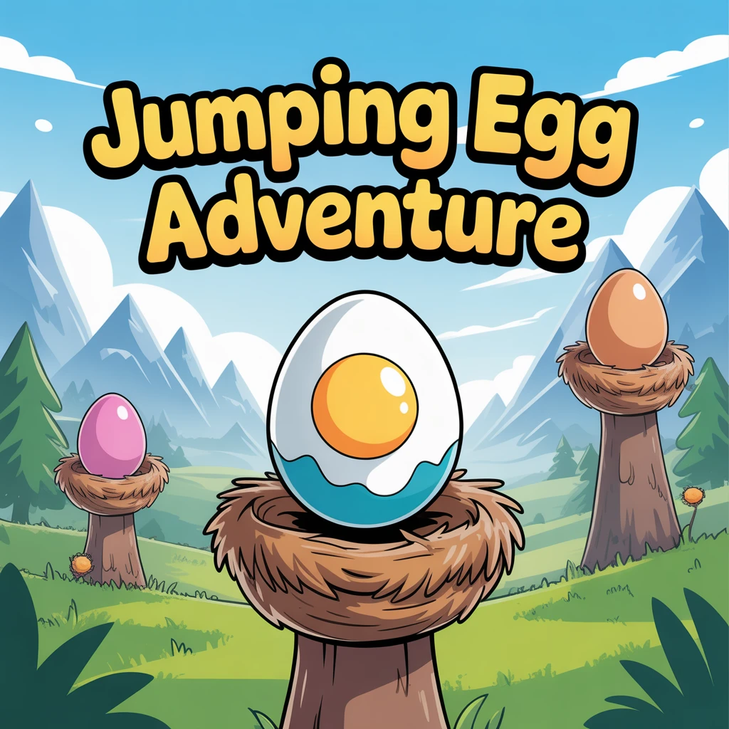Cover image of Jumping Egg Adventure: Free Online Game to Challenge Your Skills