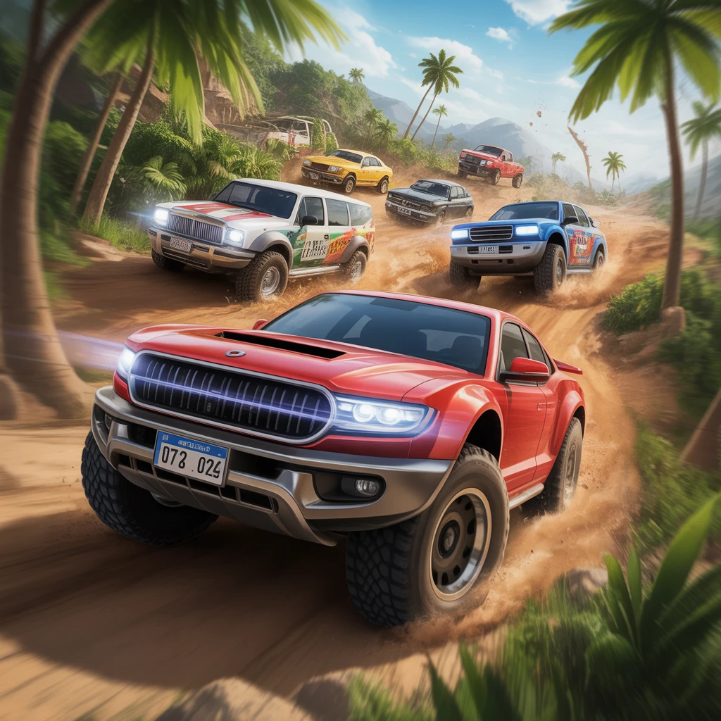 Cover image of Jungle Adventure: Thrilling Off-Road Racing Challenge Online