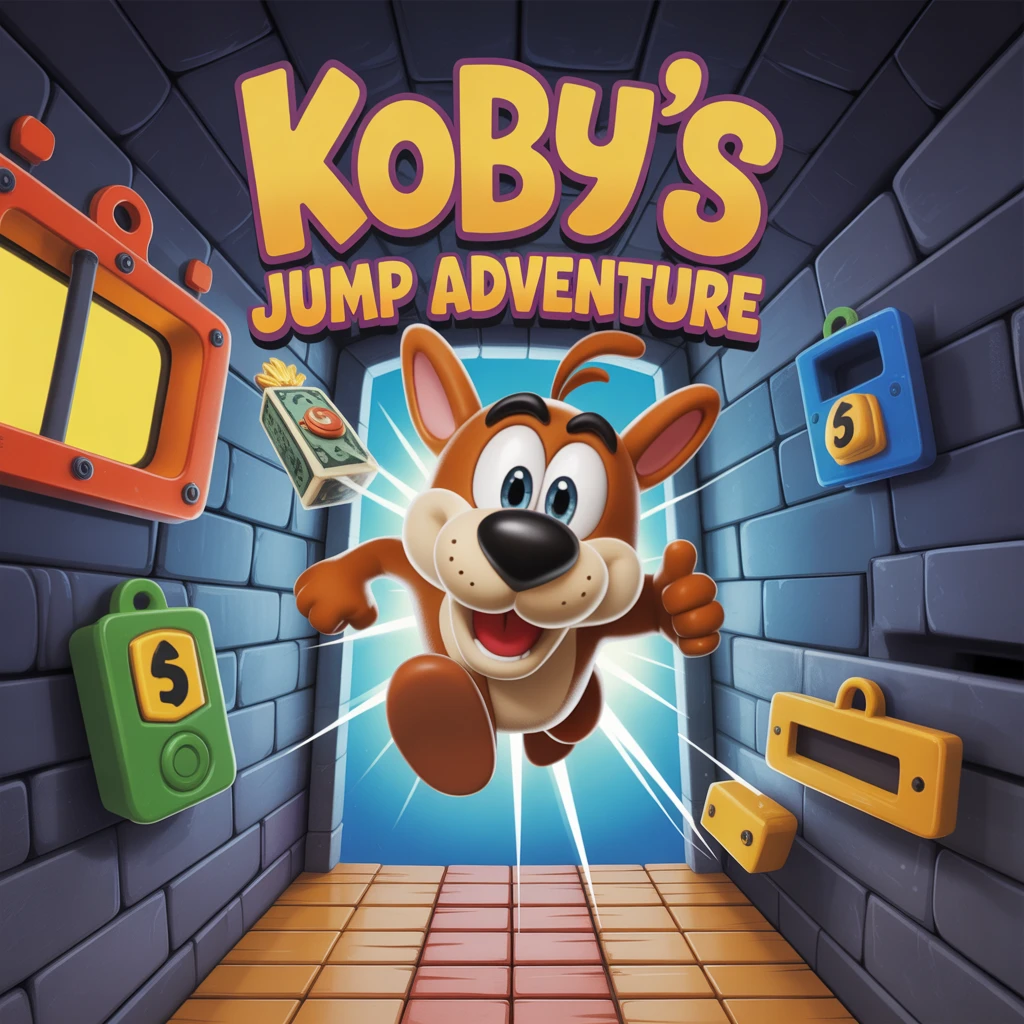 Cover image of Koby's Thrilling Jump Adventure: Escape the Challenges!