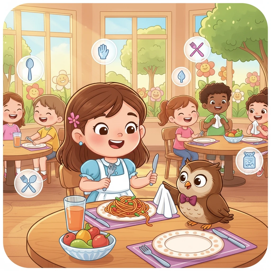 Cover image of Learn Dining Etiquette with Baby Hazel: A Fun Online Game for Kids