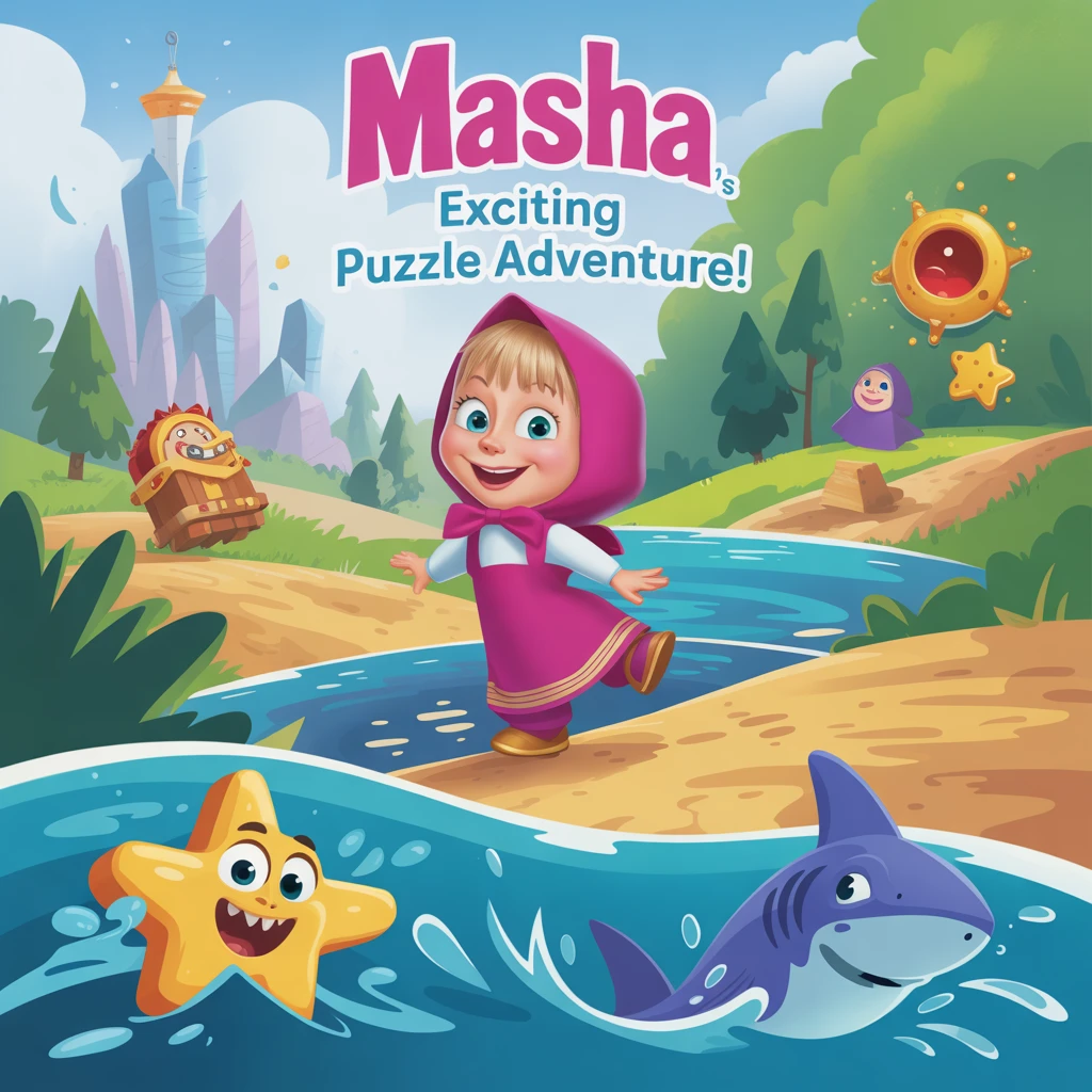 Cover image of Masha's Exciting Puzzle Adventure - Play Free Online Game!