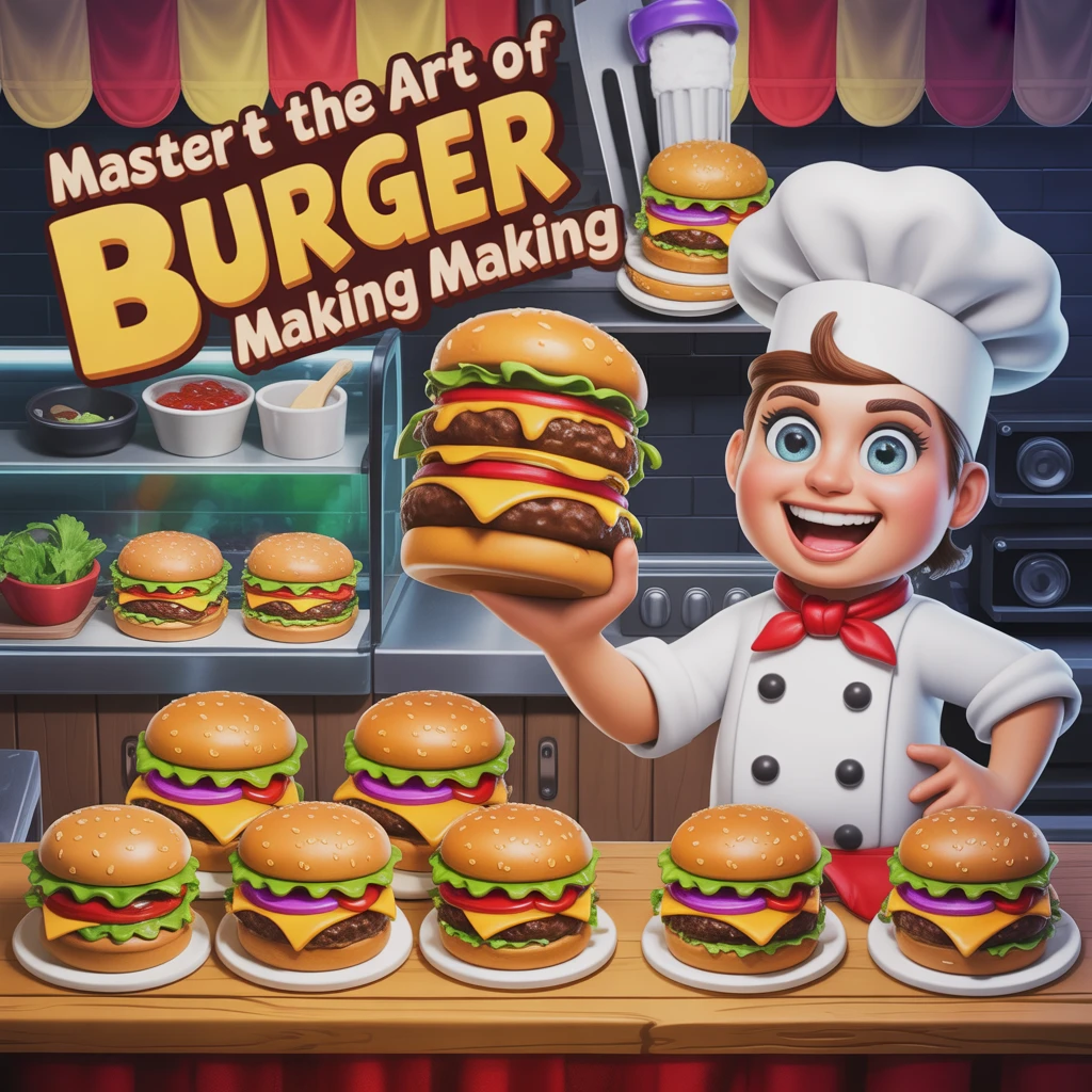 Cover image of Master the Art of Burger Making in This Free Online Restaurant Game!
