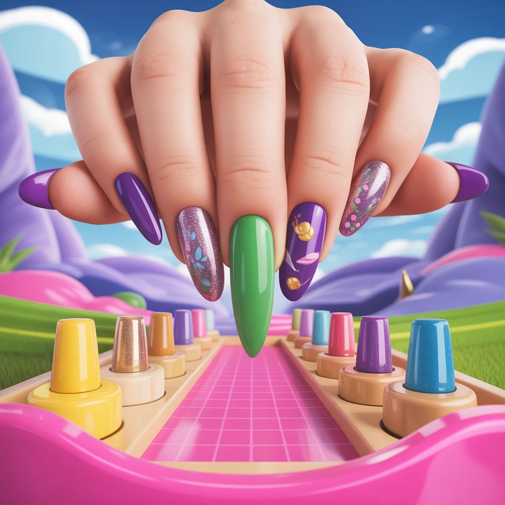 Cover image of Master the Art of Long Nails: The Ultimate Online Nail Game
