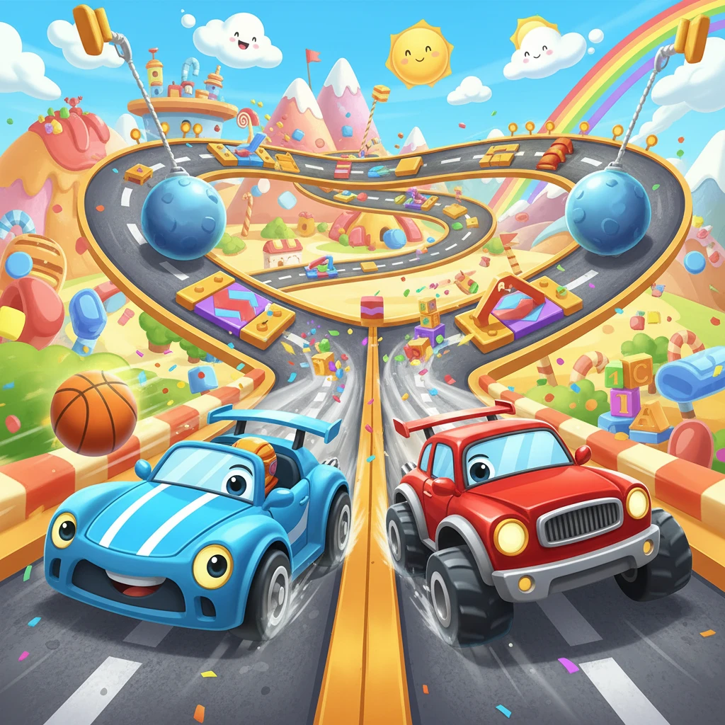 Cover image of Master the Challenge: Drive 2 Cars Simultaneously in This Exciting Online Game!