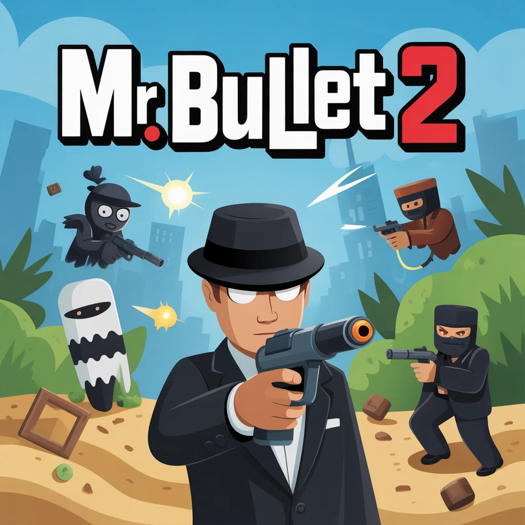 Cover image of Master the Challenge in Mr. Bullet 2: Ultimate Online Puzzles and Strategy