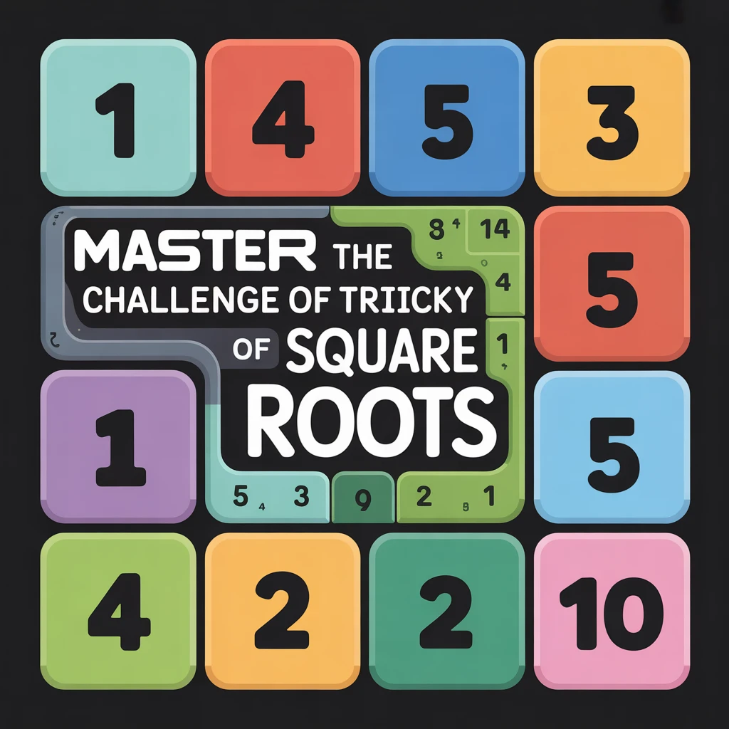 Cover image of Master the Challenge of Tricky Square Roots: A Fun Online Puzzle Game