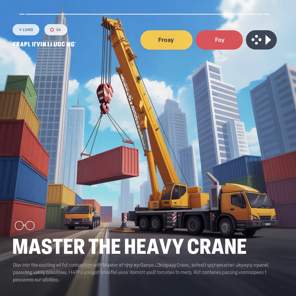 Cover image of Master the Heavy Crane: A Free Online Simulation Game