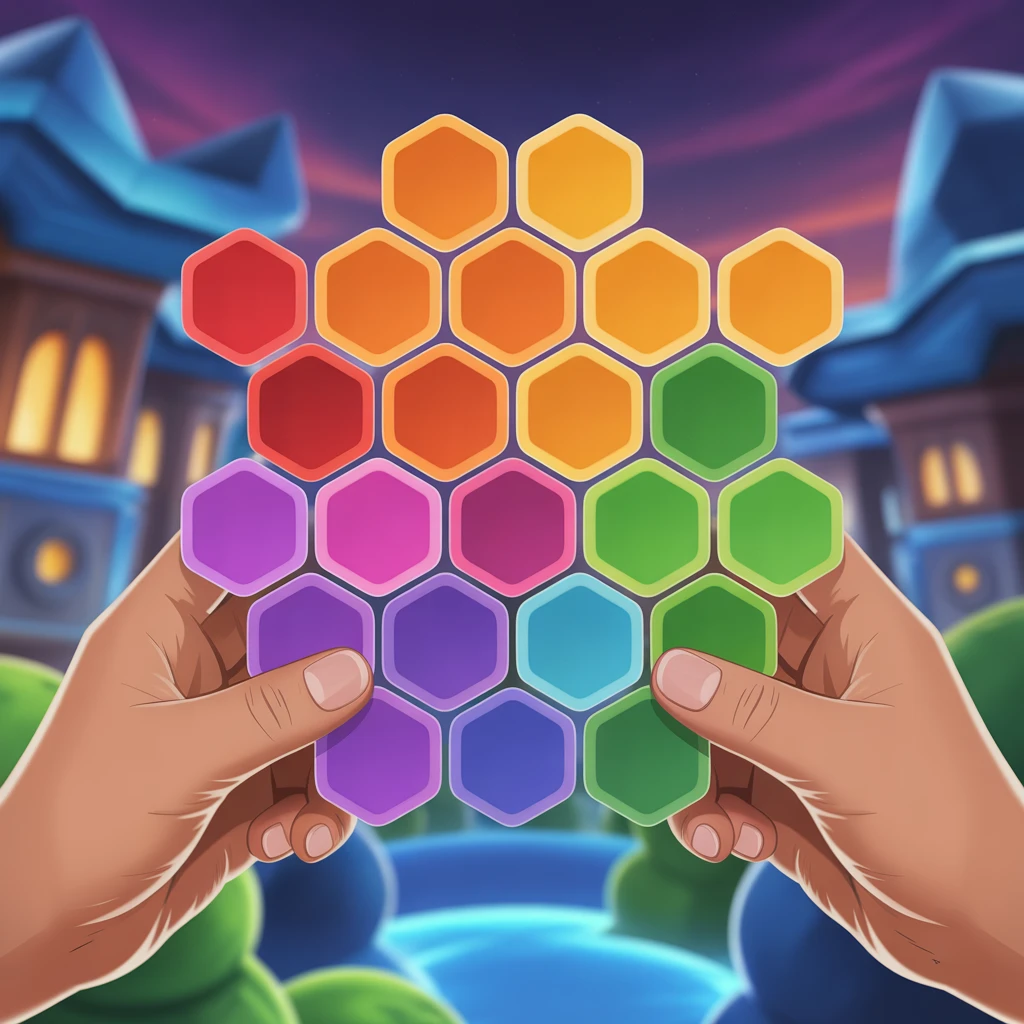 Cover image of Master the Hexagons: A Thrilling Online Puzzle Adventure