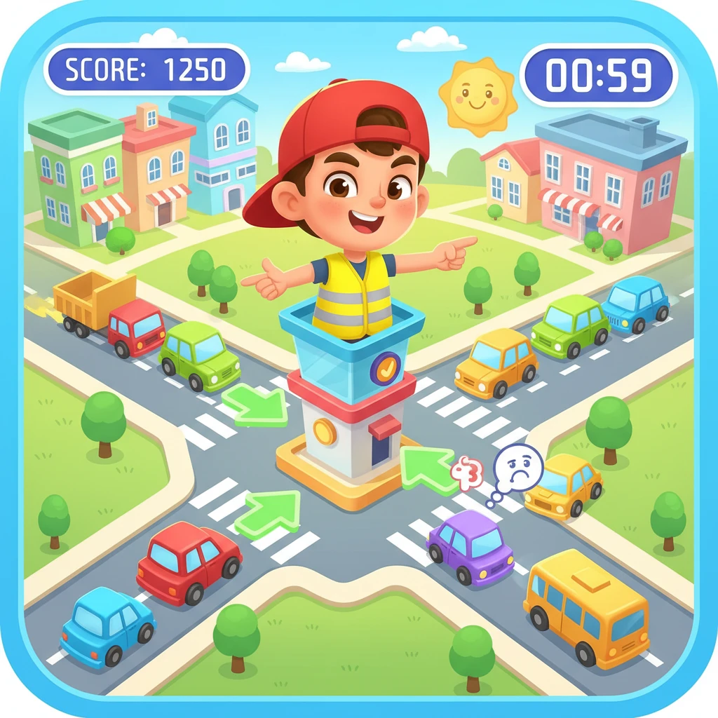 Cover image of Master the Roads: Free Traffic Control Online Game