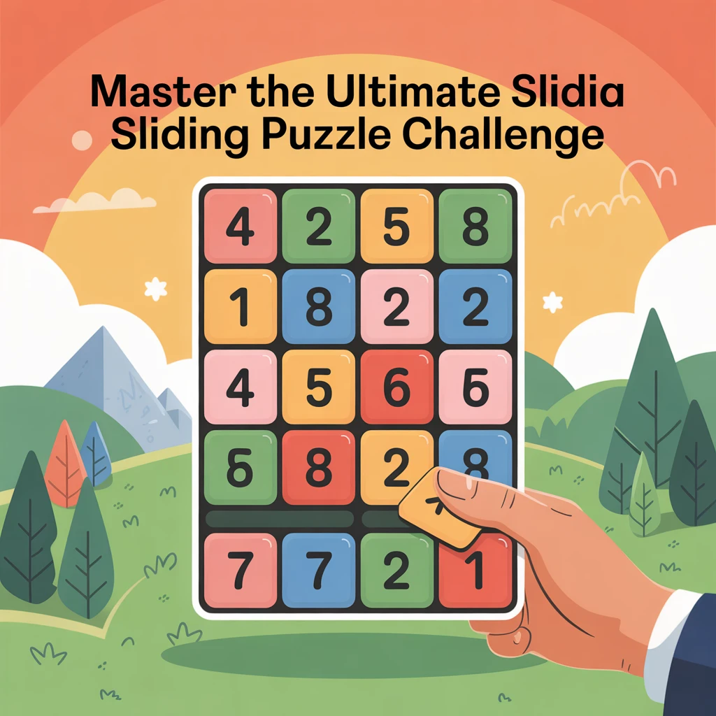 Cover image of Master the Ultimate Sliding Puzzle Challenge - Free Online Game!
