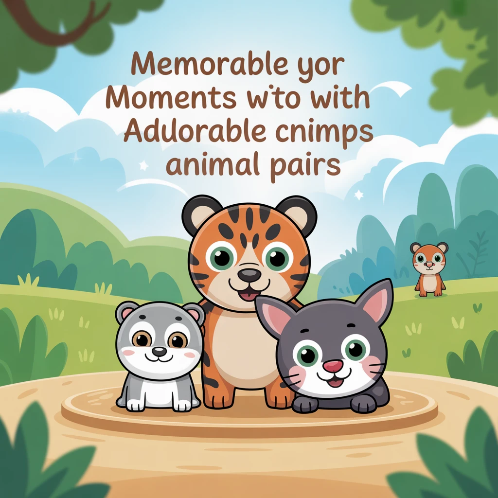 Cover image of Memorable Moments with Adorable Animal Pairs - Free Online Game