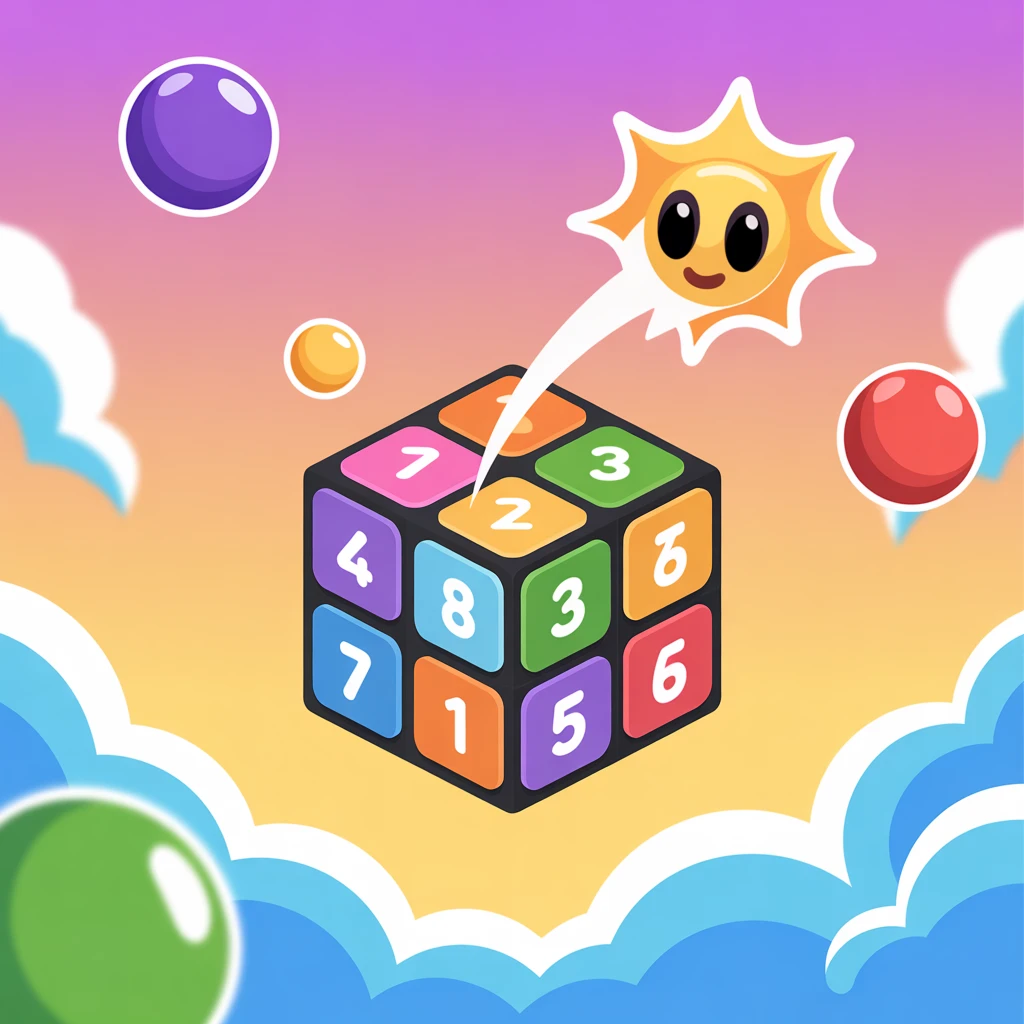 Cover image of Merge & Pop: The Ultimate Bubble Shooter 2048 Adventure
