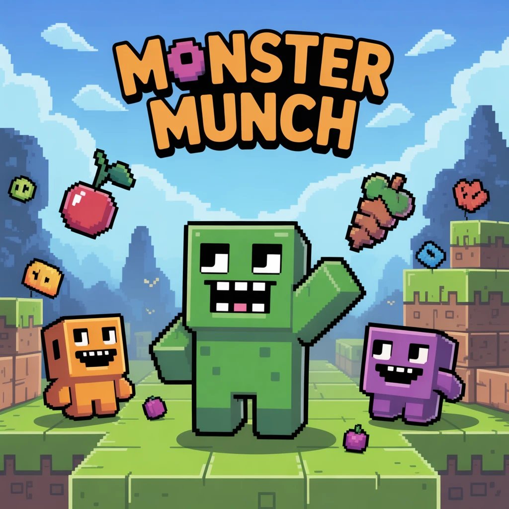 Cover image of Monster Munch: Feed the Creatures in Mineblock Adventure Online