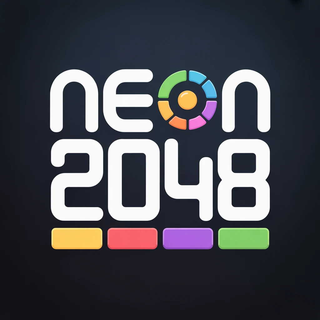 Cover image of Neon 2048: Play the Ultimate Free Online Puzzle Game!