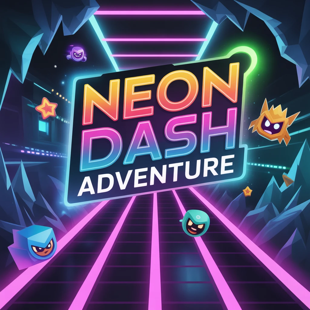 Cover image of Neon Dash Adventure: Ultimate Geometry Challenge Online