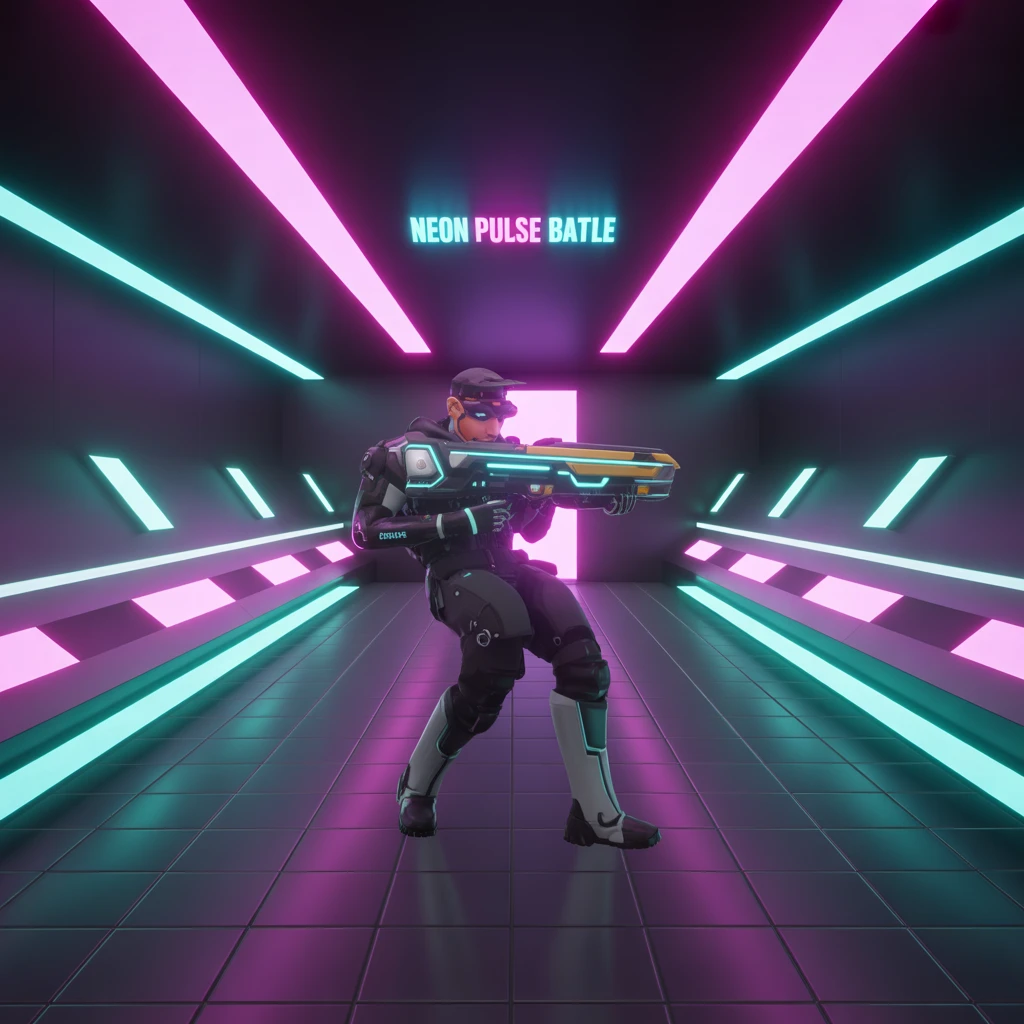 Cover image of Neon Pulse Battle: Free Online Arena Shooter