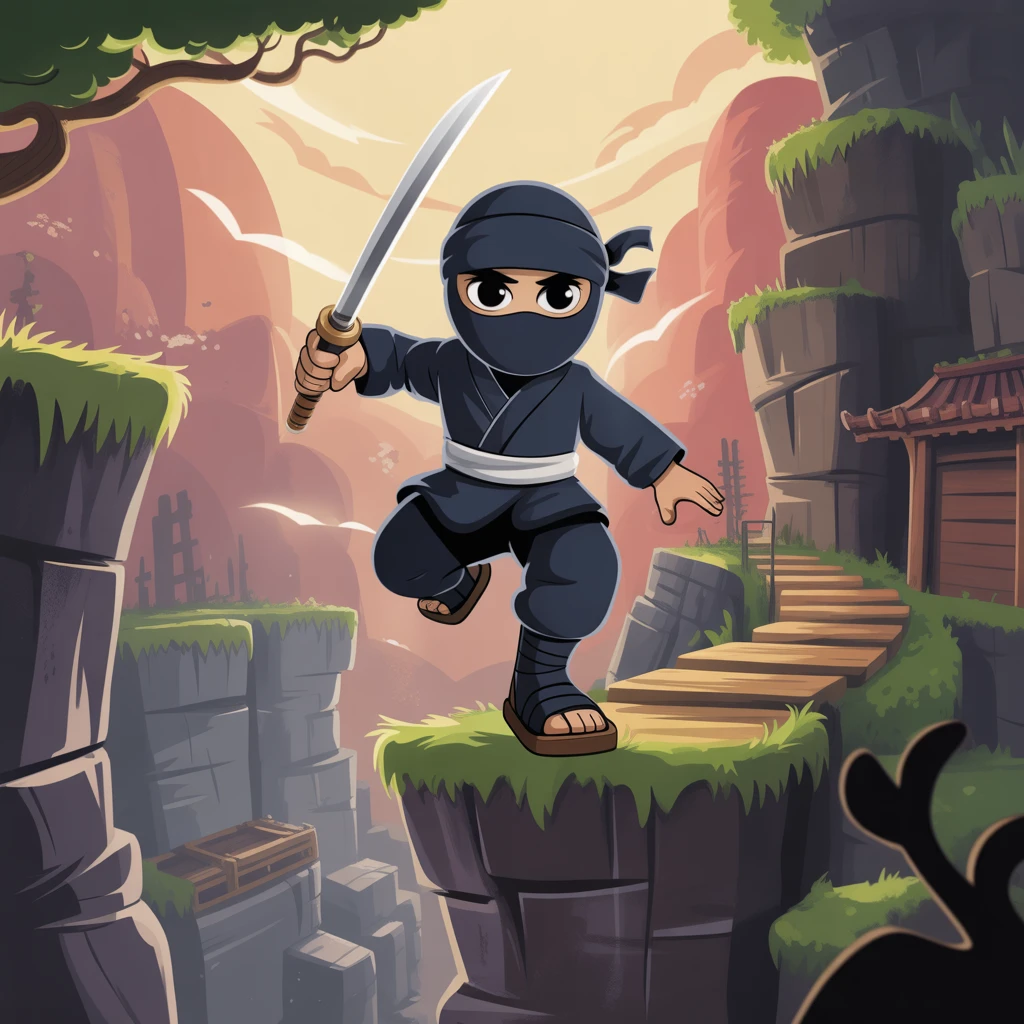 Cover image of Ninja's Journey: Embrace Life and Death in this Thrilling Online Adventure